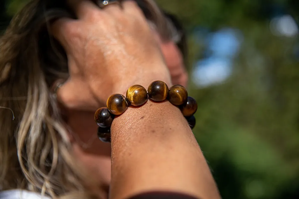Luxury Tigers Eye Gloss Natural Gemstone Bracelet