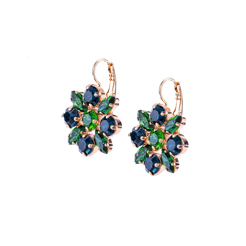 Marquise and Round Leverback Earrings in "Chamomile" *Custom*