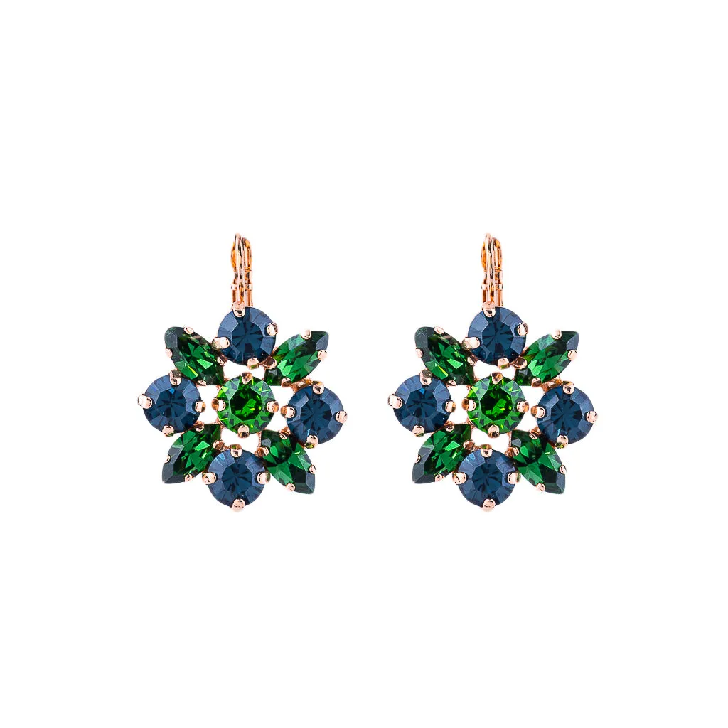 Marquise and Round Leverback Earrings in "Chamomile" *Custom*