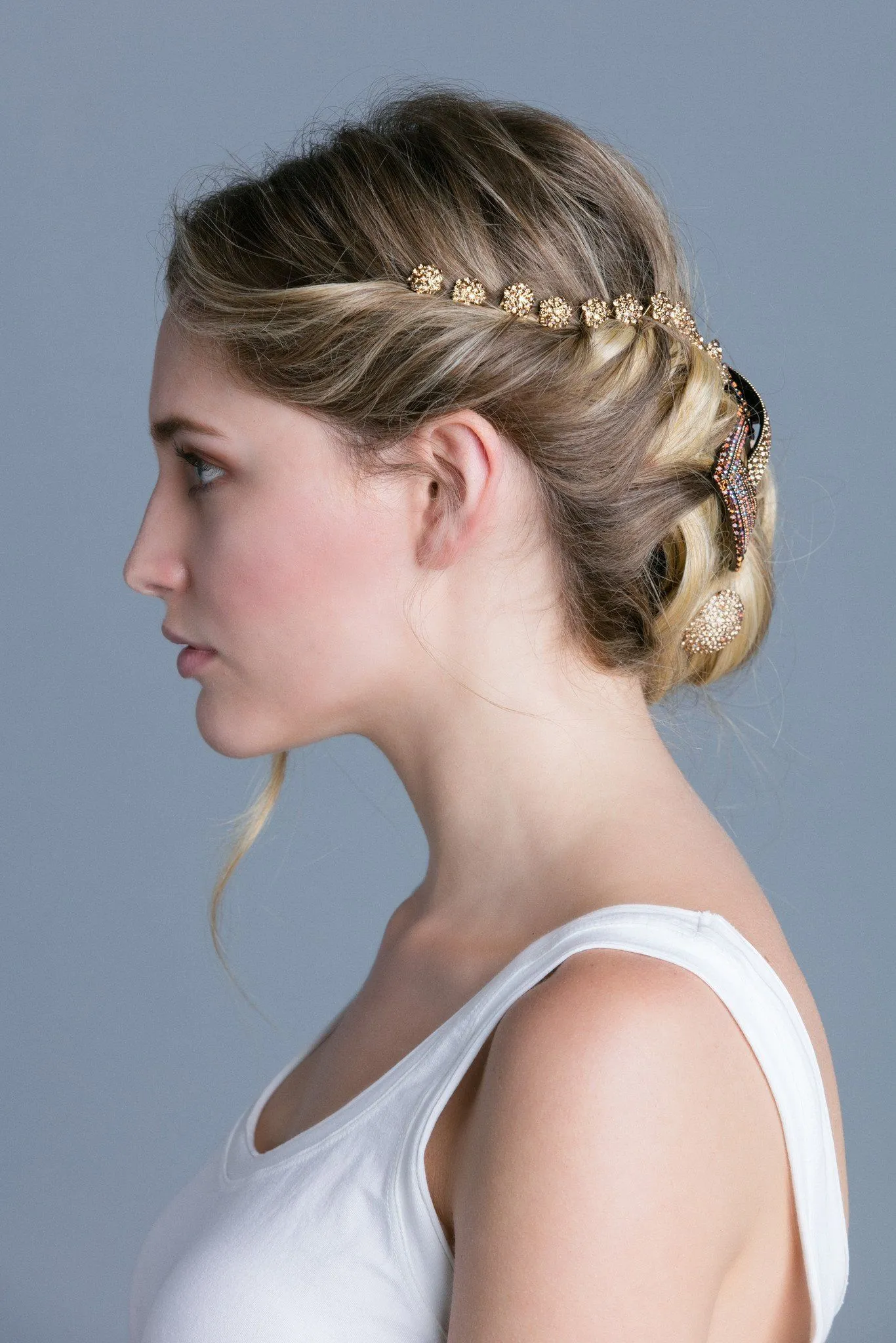 Mini Crystal Cluster Hair Stick