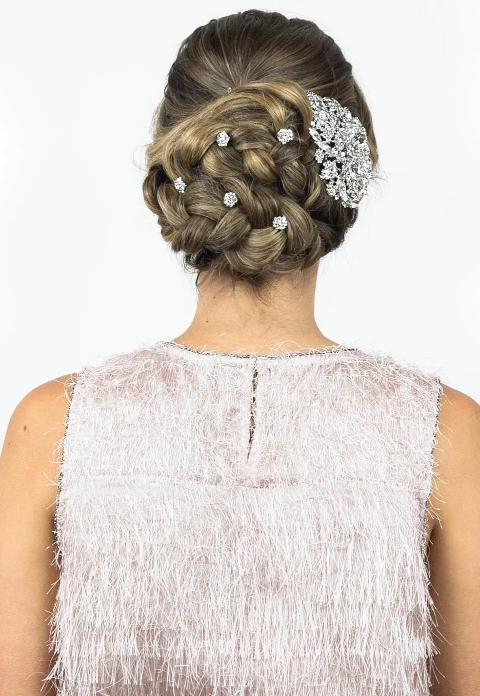 Mini Crystal Cluster Hair Stick