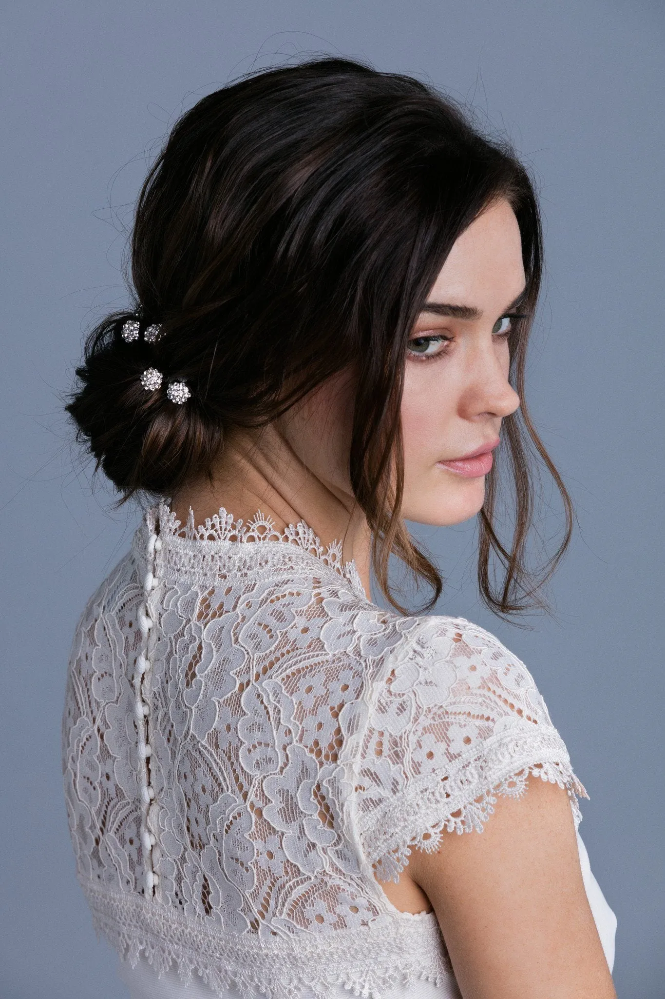 Mini Crystal Cluster Hair Stick