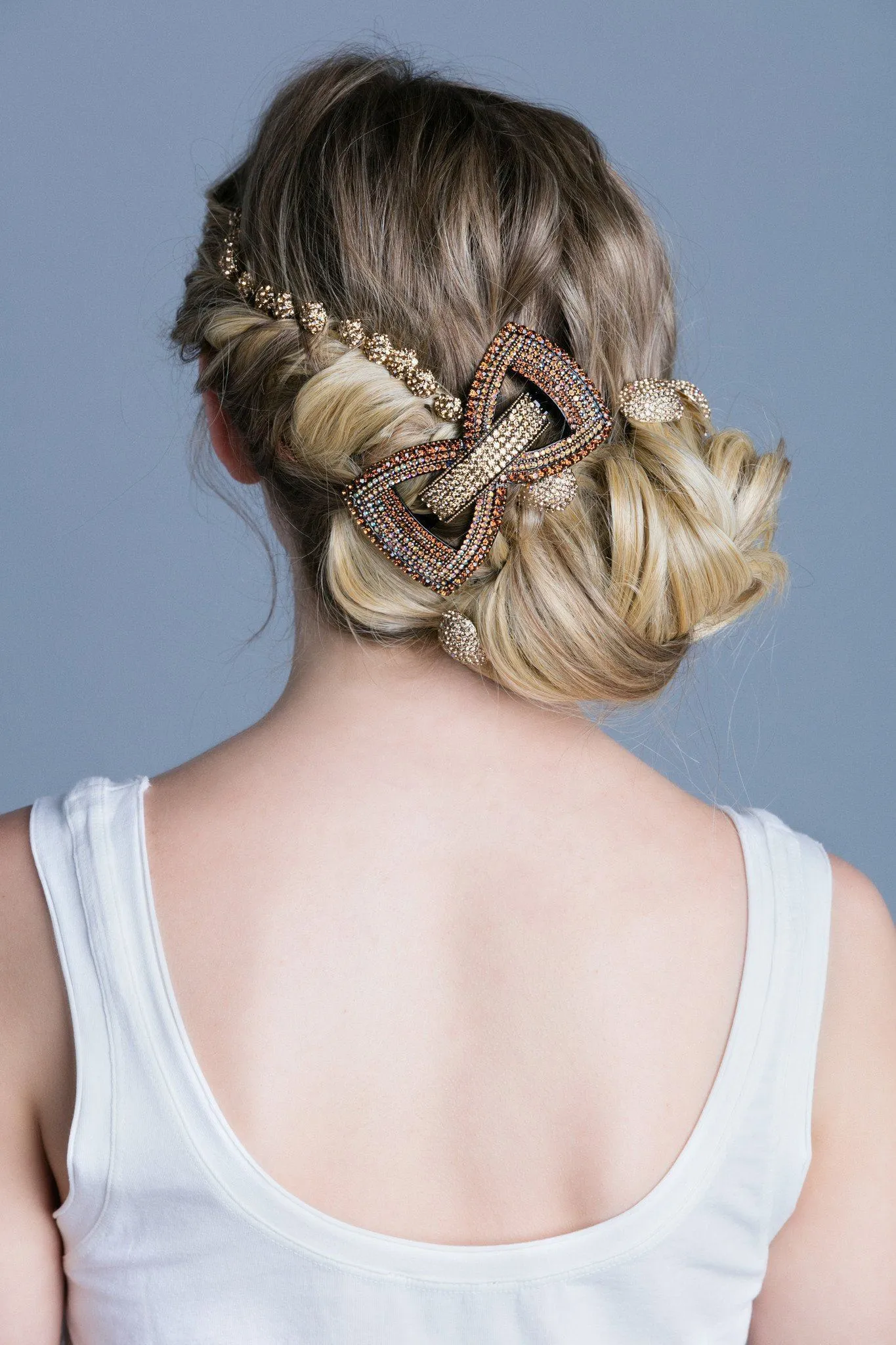 Mini Crystal Cluster Hair Stick
