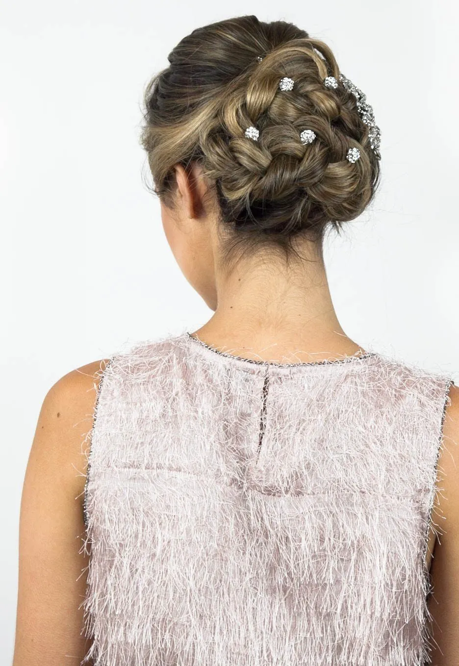 Mini Crystal Cluster Hair Stick