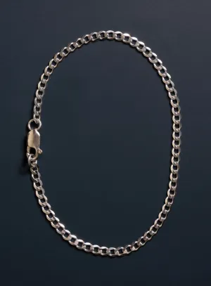 Minimalist 925 Sterling Silver Cuban Links Men's Bracelet