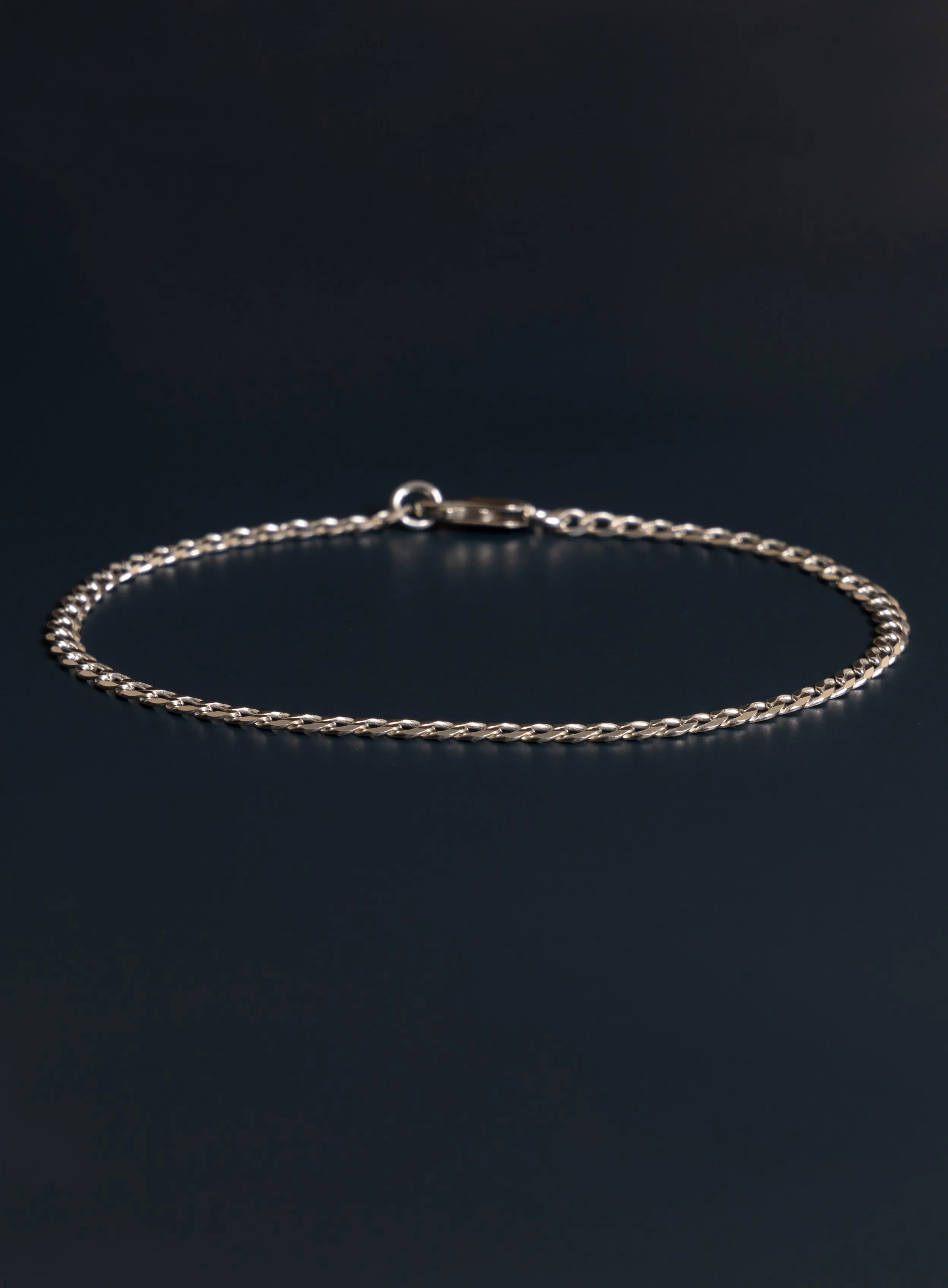 Minimalist 925 Sterling Silver Cuban Links Men's Bracelet