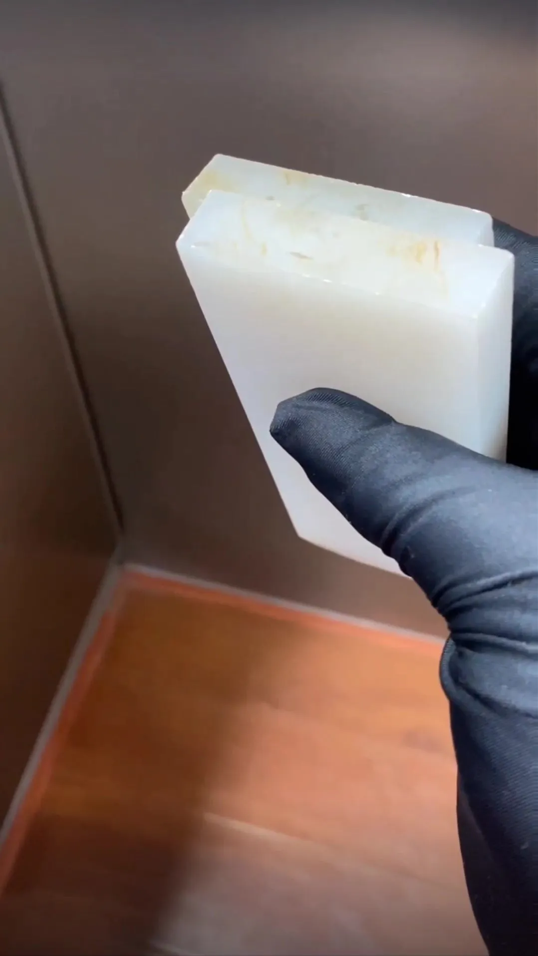 Natural Hetian Jade Rough Nephrite Raw (g,11X5.5X1.4cm)
