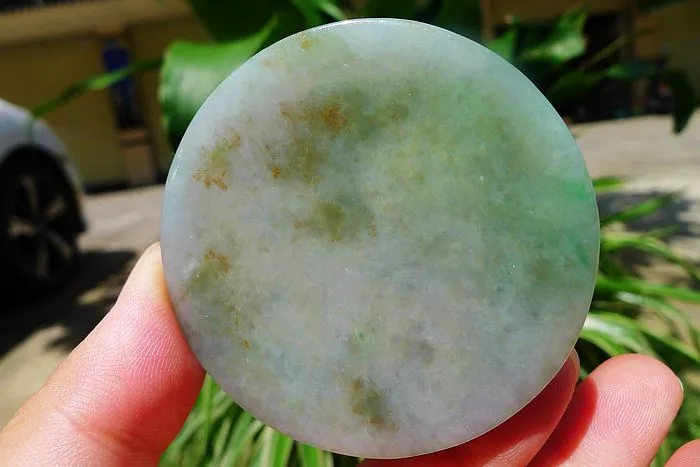 Natural Jade Rough Jadeite Raw (125g,5.7X5.7X1.45cm)