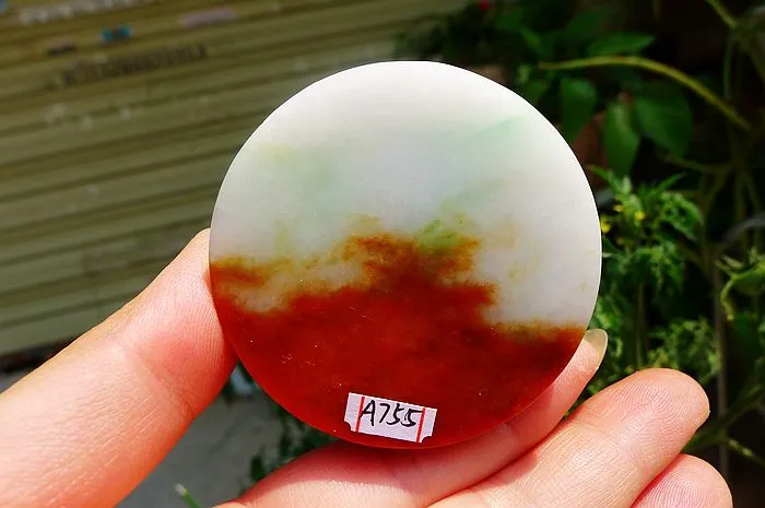 Natural Jade Rough Jadeite Raw (126g,5.3X1.75cm)