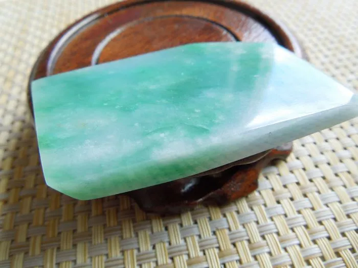 Natural Jade Rough Jadeite Raw (128g, 90X38X12mm & 68X38X9mm)
