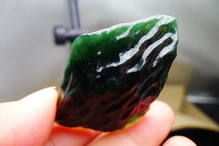 Natural Jade Rough Jadeite Raw (16.5g,4.2X3.2X0.8cm)