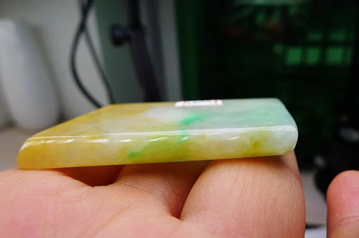 Natural Jade Rough Jadeite Raw (26g,5.2X3.3X0.55cm)