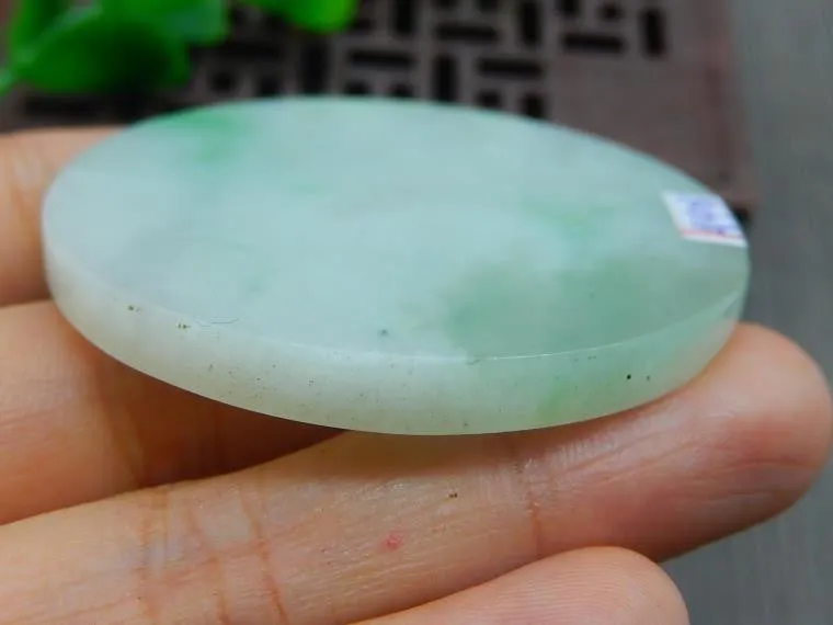 Natural Jade Rough Jadeite Raw (32g, 49X49X5mm)