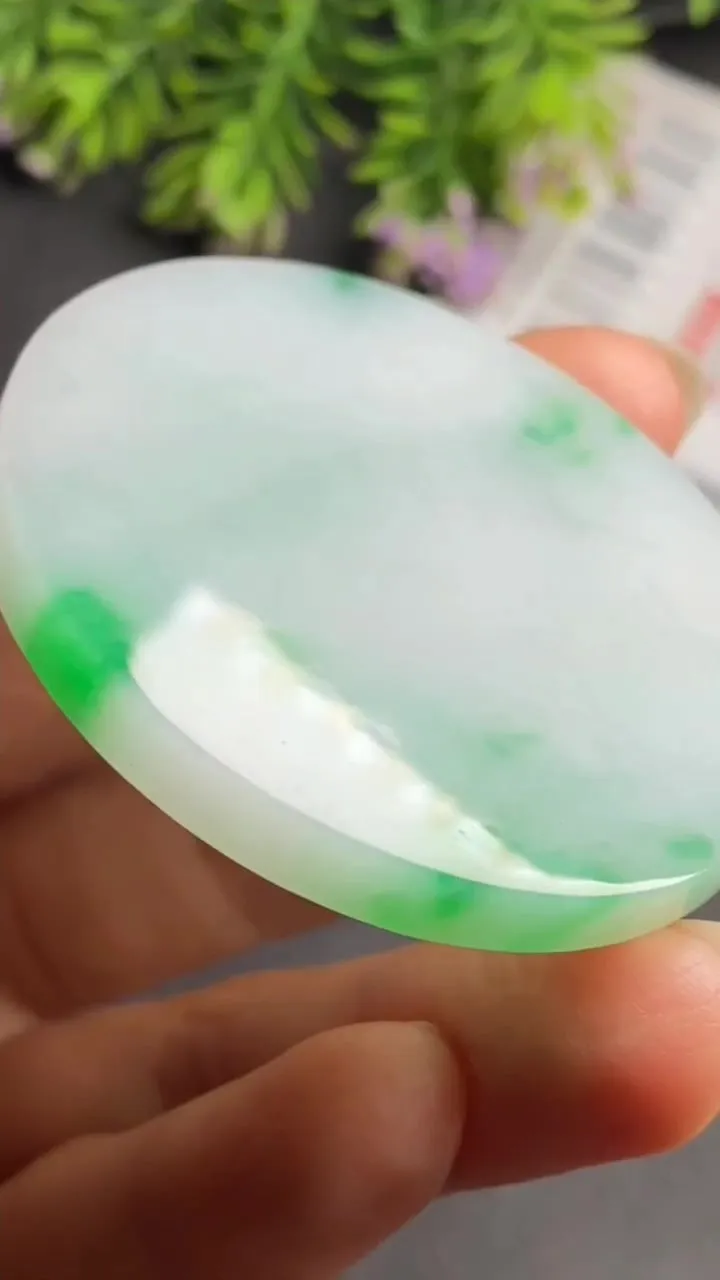 Natural Jade Rough Jadeite Raw (34g,5.0x5.0x0.5cm)-S5887
