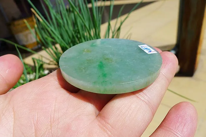 Natural Jade Rough Jadeite Raw (38.5g,52.5X52.5X0.5cm)