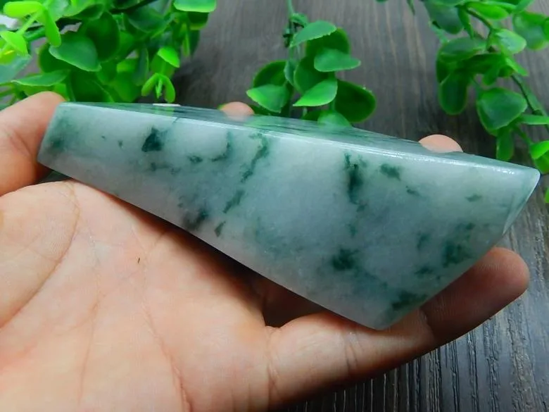 Natural Jade Rough Jadeite Raw (455g, 124X63X41mm)