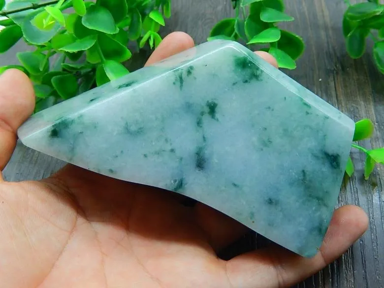 Natural Jade Rough Jadeite Raw (455g, 124X63X41mm)