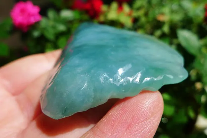 Natural Jade Rough Jadeite Raw (49g,5.5X4.7X1.1cm)
