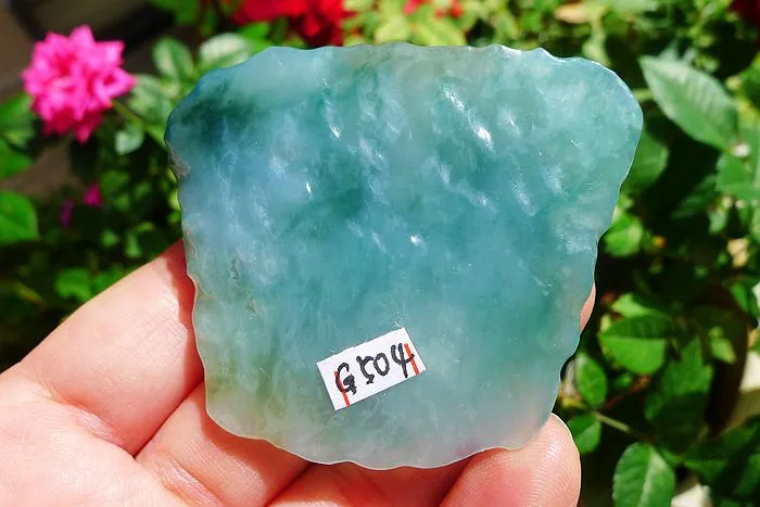 Natural Jade Rough Jadeite Raw (49g,5.5X4.7X1.1cm)