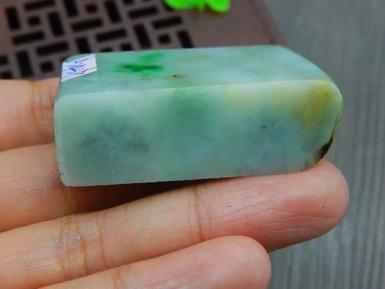 Natural Jade Rough Jadeite Raw (50g, 42X26X14.9mm)