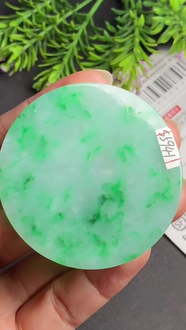Natural Jade Rough Jadeite Raw (50g,5.4x5.4x0.67cm)-S5941