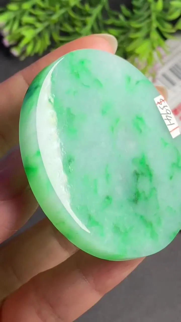 Natural Jade Rough Jadeite Raw (50g,5.4x5.4x0.67cm)-S5941