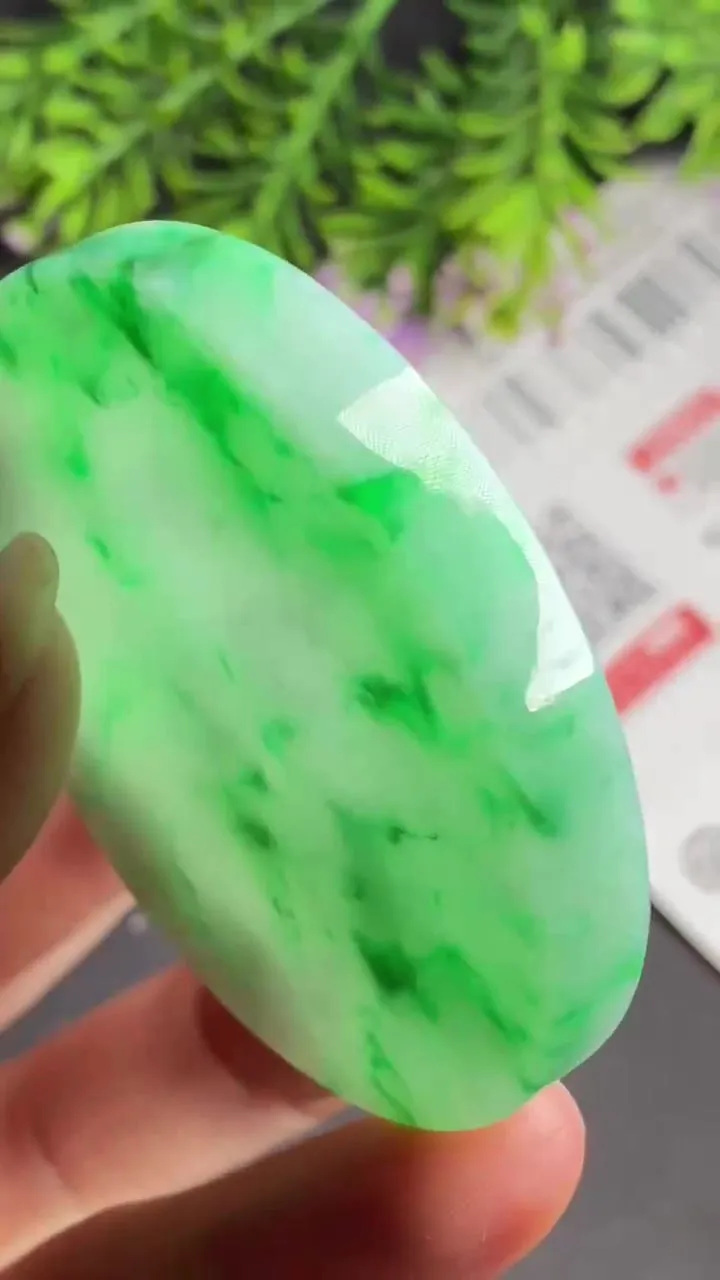 Natural Jade Rough Jadeite Raw (50g,5.4x5.4x0.67cm)-S5941