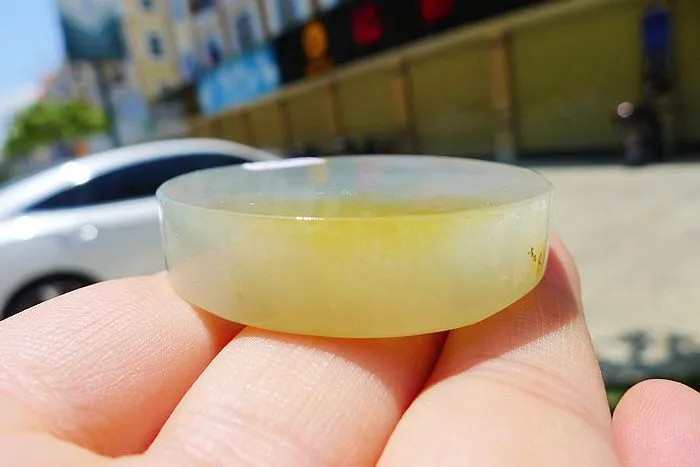 Natural Jade Rough Jadeite Raw (54g,4.5X4.5X0.95cm)