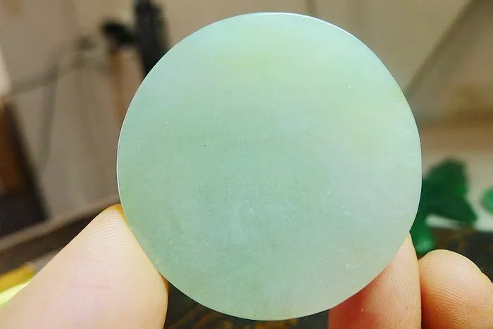 Natural Jade Rough Jadeite Raw (54g,4.5X4.5X0.95cm)