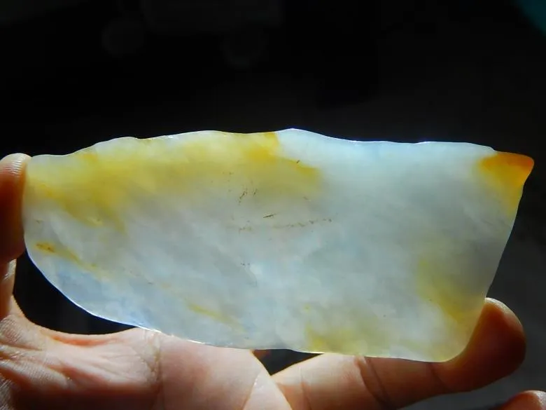 Natural Jade Rough Jadeite Raw (66g, 98X43X8.9mm)