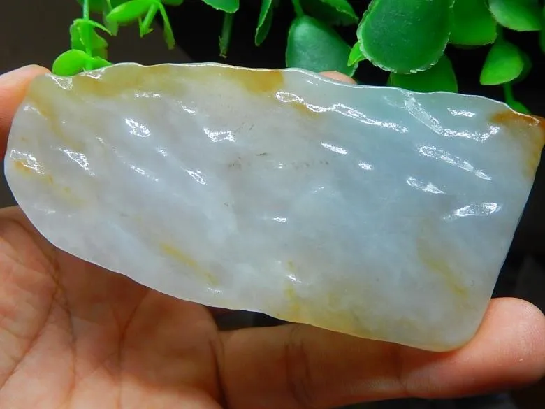 Natural Jade Rough Jadeite Raw (66g, 98X43X8.9mm)