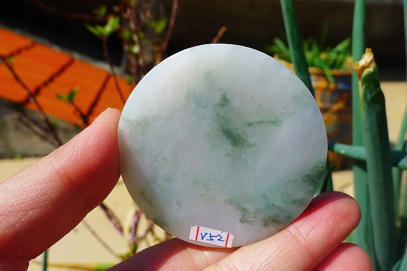 Natural Jade Rough Jadeite Raw (81g,5.5X5.5X1cm)