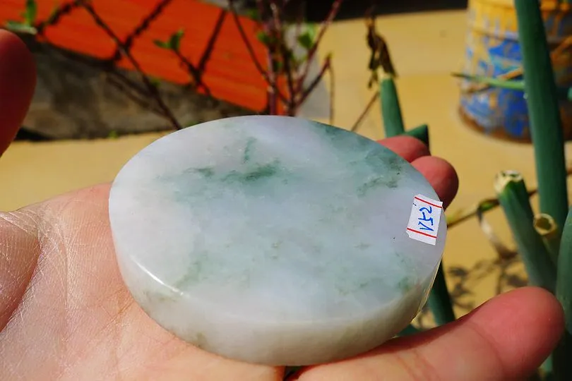 Natural Jade Rough Jadeite Raw (81g,5.5X5.5X1cm)
