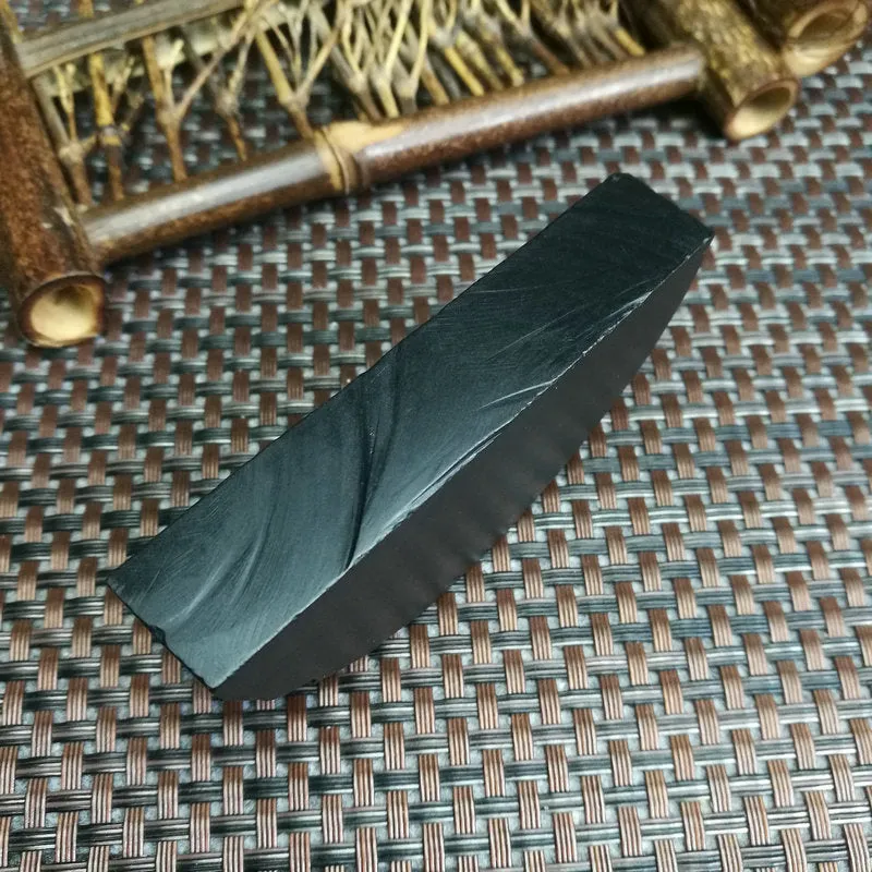 Natural Kunlun Jade Rough Nephrite Raw (102g,7.8X3.7X1.5cm)