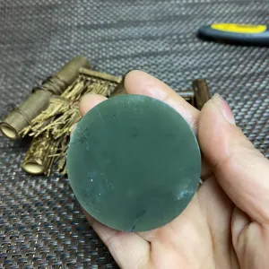 Natural Kunlun Jade Rough Nephrite Raw (104g,5.5X1.5cm)