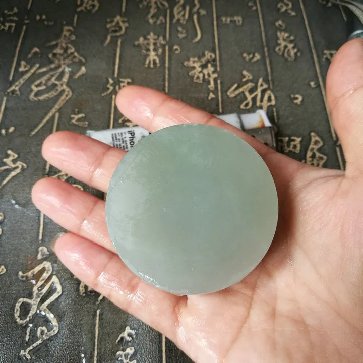 Natural Kunlun Jade Rough Nephrite Raw (120g, 5.3X5.3X1.9cm)