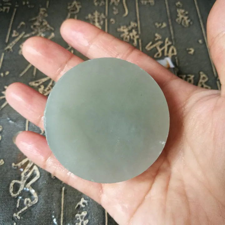 Natural Kunlun Jade Rough Nephrite Raw (120g, 5.3X5.3X1.9cm)