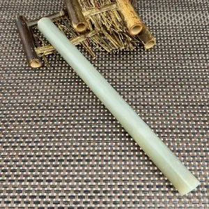 Natural Kunlun Jade Rough Nephrite Raw (166g,22X1.7cm)
