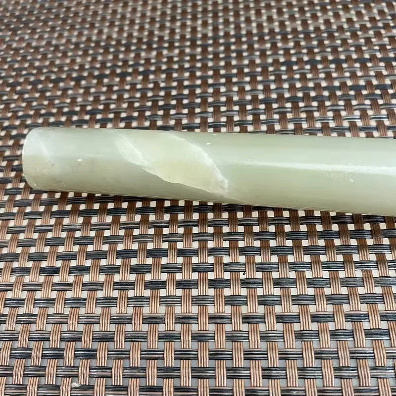 Natural Kunlun Jade Rough Nephrite Raw (166g,22X1.7cm)