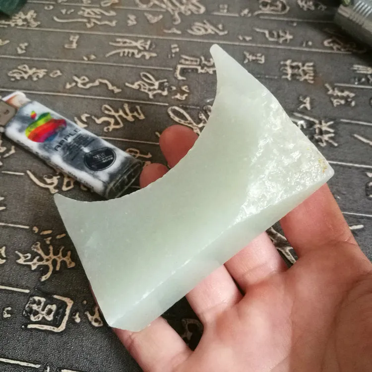 Natural Kunlun Jade Rough Nephrite Raw (182g, 8.3X3X2cm)