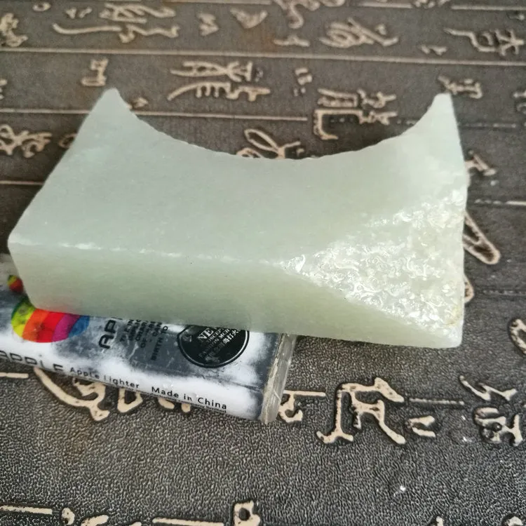 Natural Kunlun Jade Rough Nephrite Raw (182g, 8.3X3X2cm)