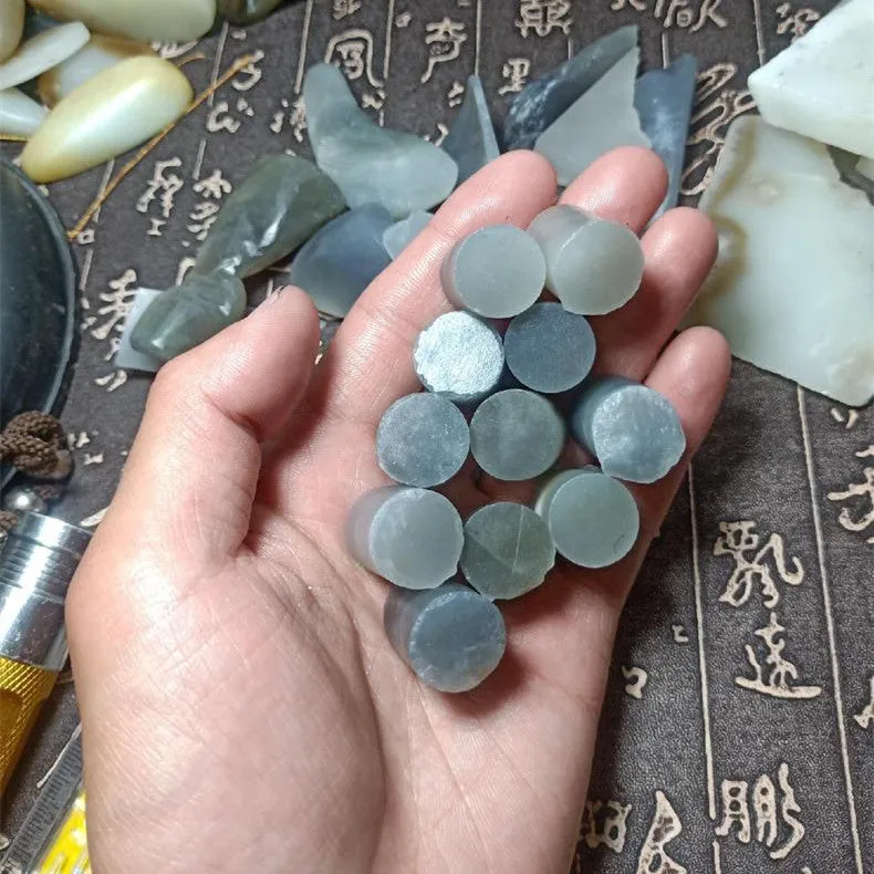 Natural Kunlun Jade Rough Nephrite Raw 23 pieces