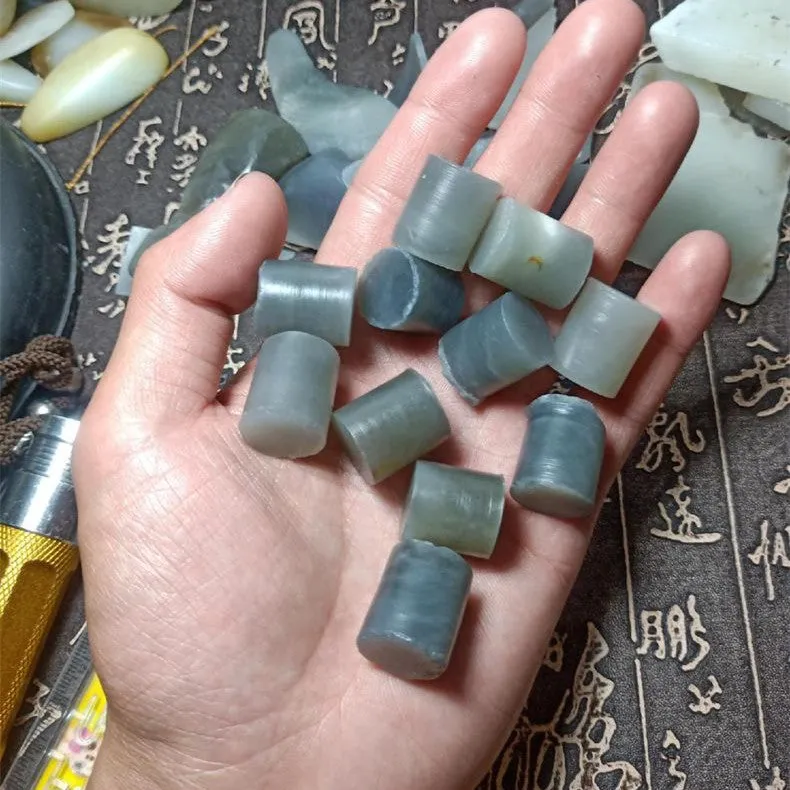Natural Kunlun Jade Rough Nephrite Raw 23 pieces