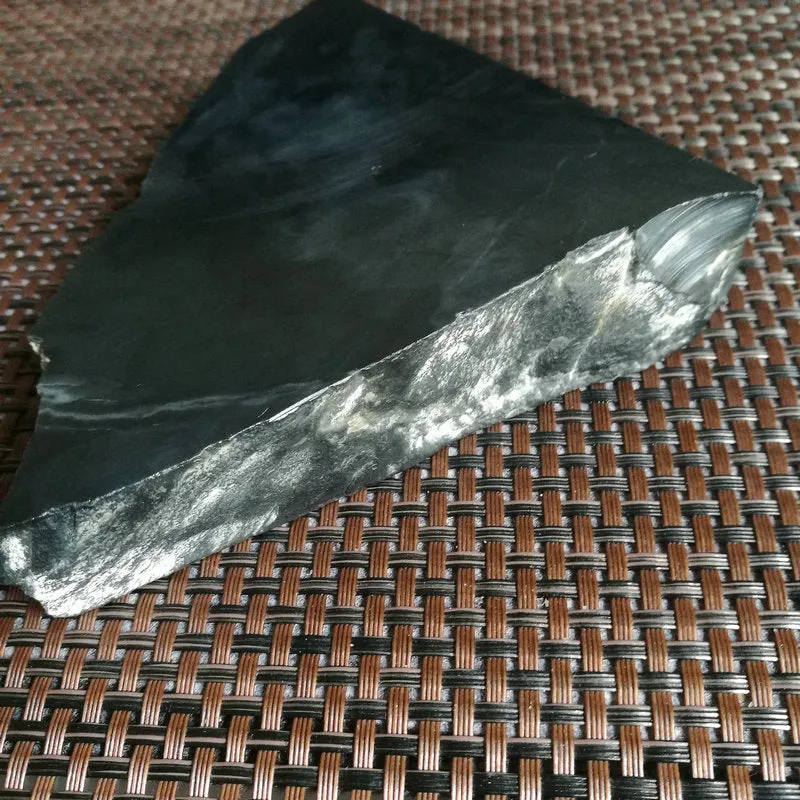 Natural Kunlun Jade Rough Nephrite Raw (513g,11X11X2.5cm)