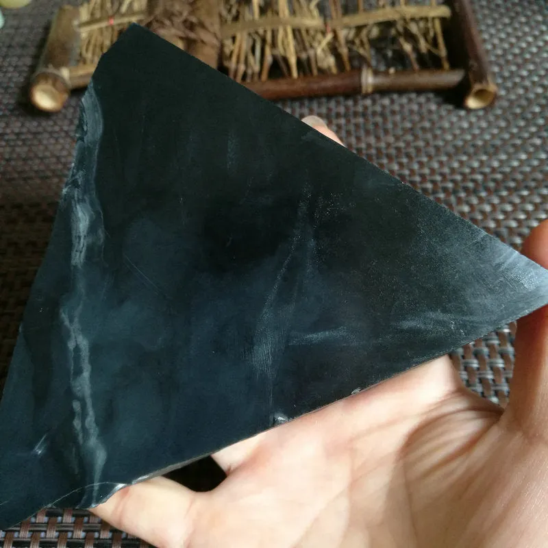 Natural Kunlun Jade Rough Nephrite Raw (513g,11X11X2.5cm)