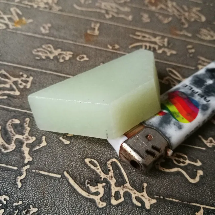 Natural Kunlun Jade Rough Nephrite Raw (64g, 6X2.9X1.6cm)