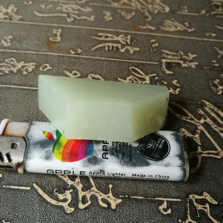 Natural Kunlun Jade Rough Nephrite Raw (64g, 6X2.9X1.6cm)