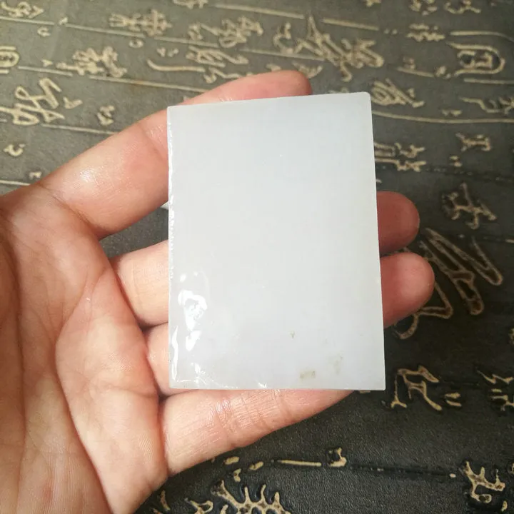 Natural Kunlun Jade Rough Nephrite Raw (68g, 5.8X4.2X0.8cm)