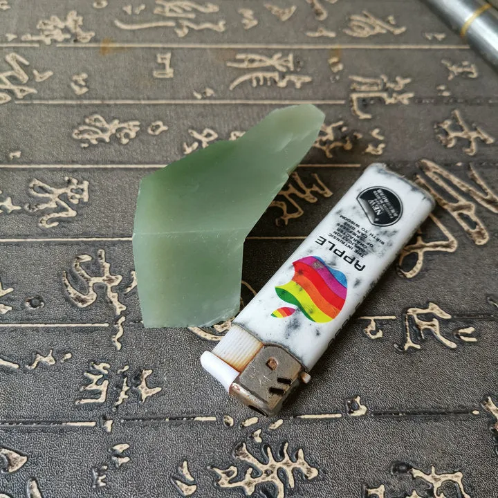 Natural Kunlun Jade Rough Nephrite Raw (71g, 6X3X2.2cm)
