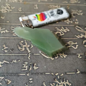 Natural Kunlun Jade Rough Nephrite Raw (71g, 6X3X2.2cm)